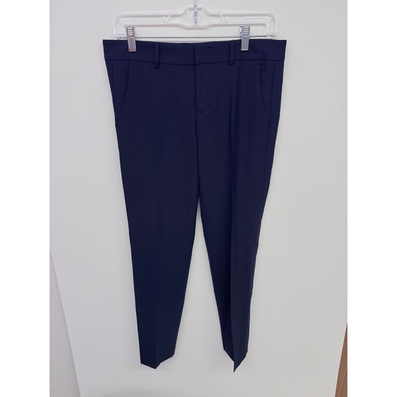 Vince Pants - Vince Quiet Luxury Dress Pants Womens 4 Navy Blue Tapered Tailored Old Money